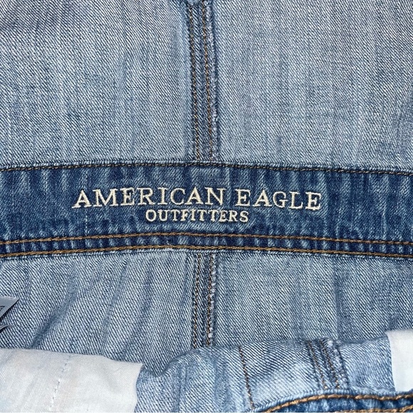 American Eagle Denim Shorts Overalls - Picture 9 of 14